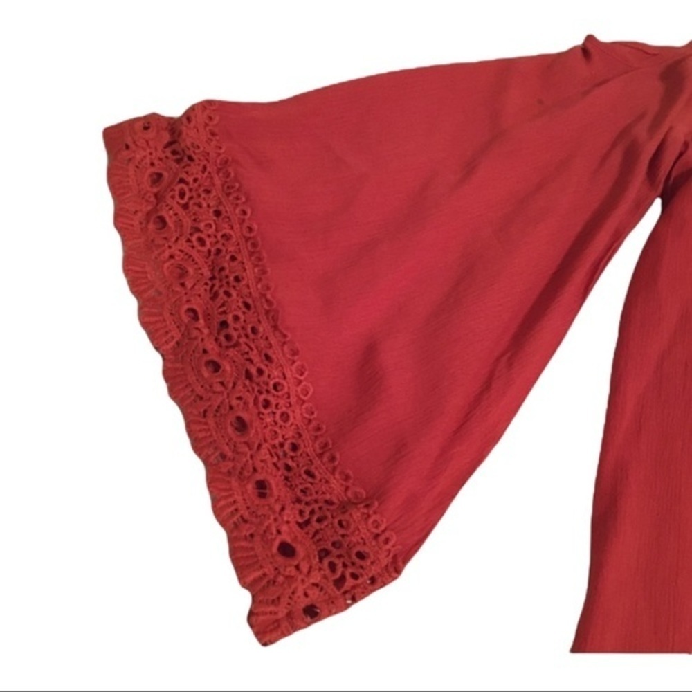 NY&C Red Orange Boho Style Dress - Picture 5 of 9